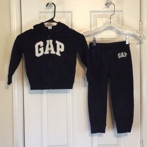 GAP Kids Navy Blue Hoodie Jogger Set